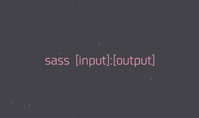 Sass input output